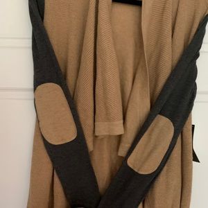 Unique Cardigan with Patch Elbows